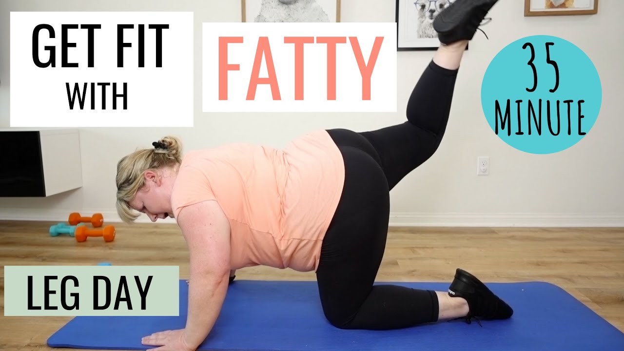 PLUS SIZE Fitness: Modified LEG/GLUTE Workout at Home for Obese People/ No Equipment (Feel the BURN)