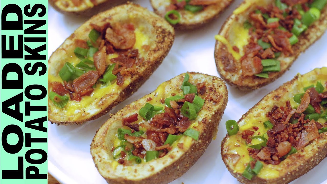 LOADED POTATO SKINS Gluten Free Super Bowl Football Party Appetizers Snacks Food