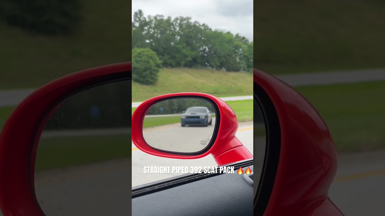 STRAIGHT PIPE 392 DODGE CHALLENGER SCAT PACK * EXTREMELY LOUD * #hellcat #srt #392 #dodge #scat