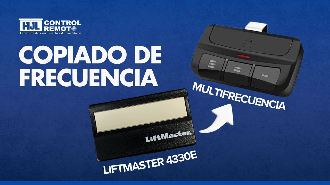 Cómo Copiar la Frecuencia de un Control LiftMaster a un Control Multifrecuencia ¡Fácil y Rápido!