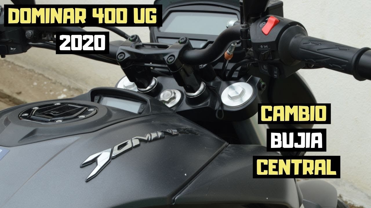 DOMINAR 400 Cambio bujia central // 2020
