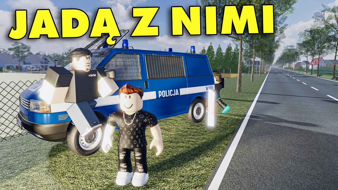 POLICJA PORADZIŁA SOBIE Z TŁUMEM GRACZY w PCD Hogaty w Roblox - Polish Car Driving
