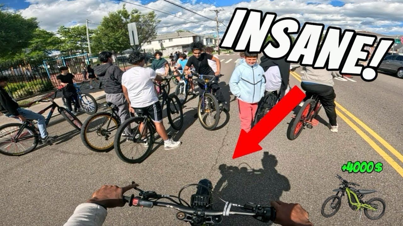First Time On A E-BIKE! *WENT INSANE*