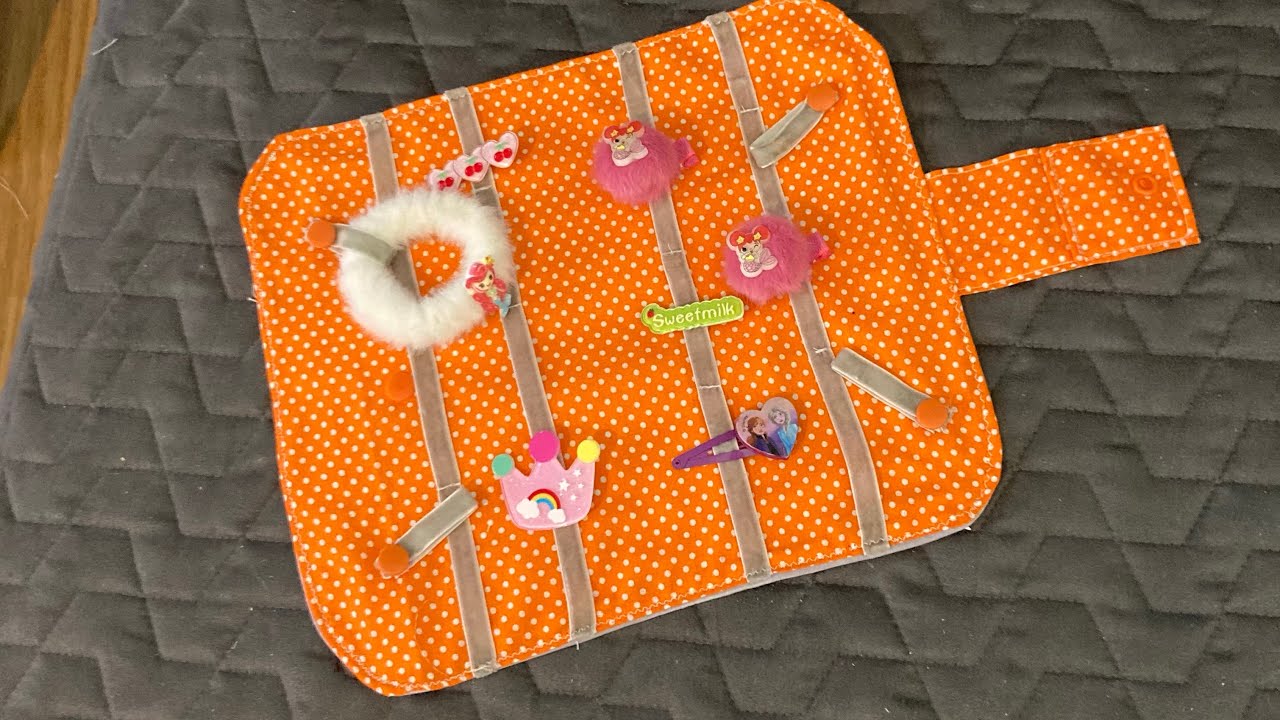 Trousse/Pochette à Barrettes~Couture Stefellya