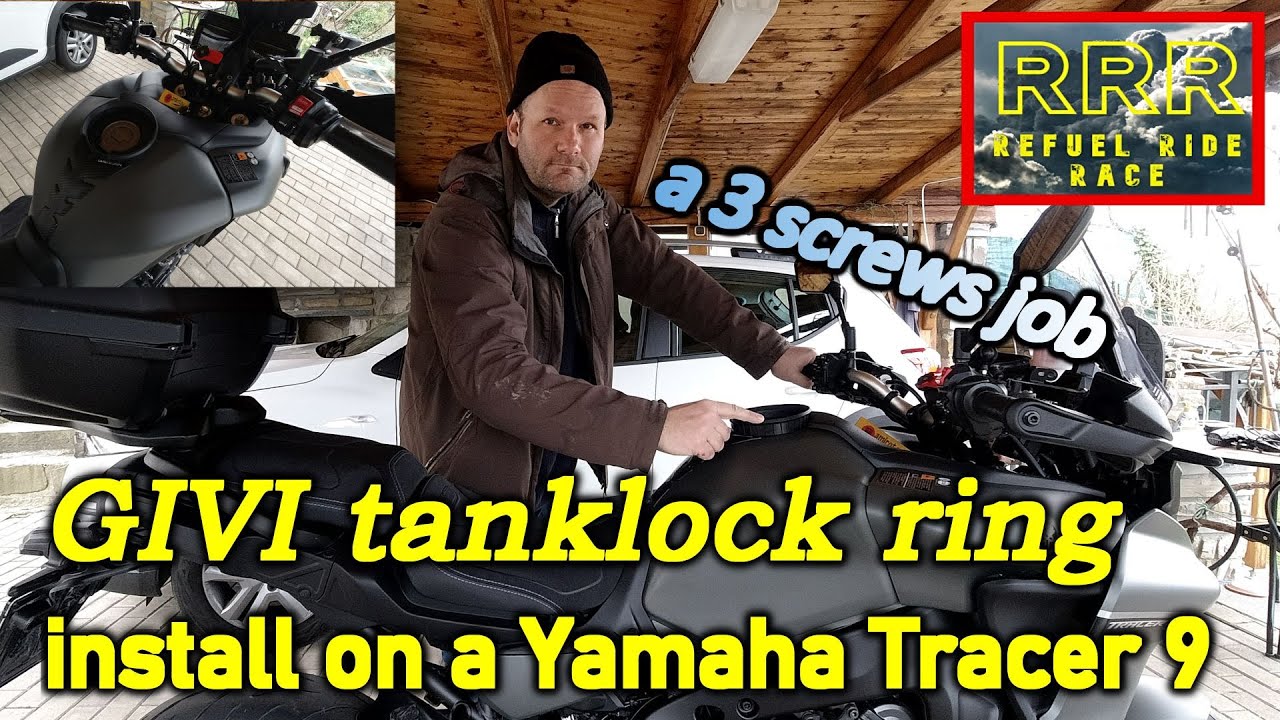 GIVI tanklock ring install on a Yamaha Tracer 9