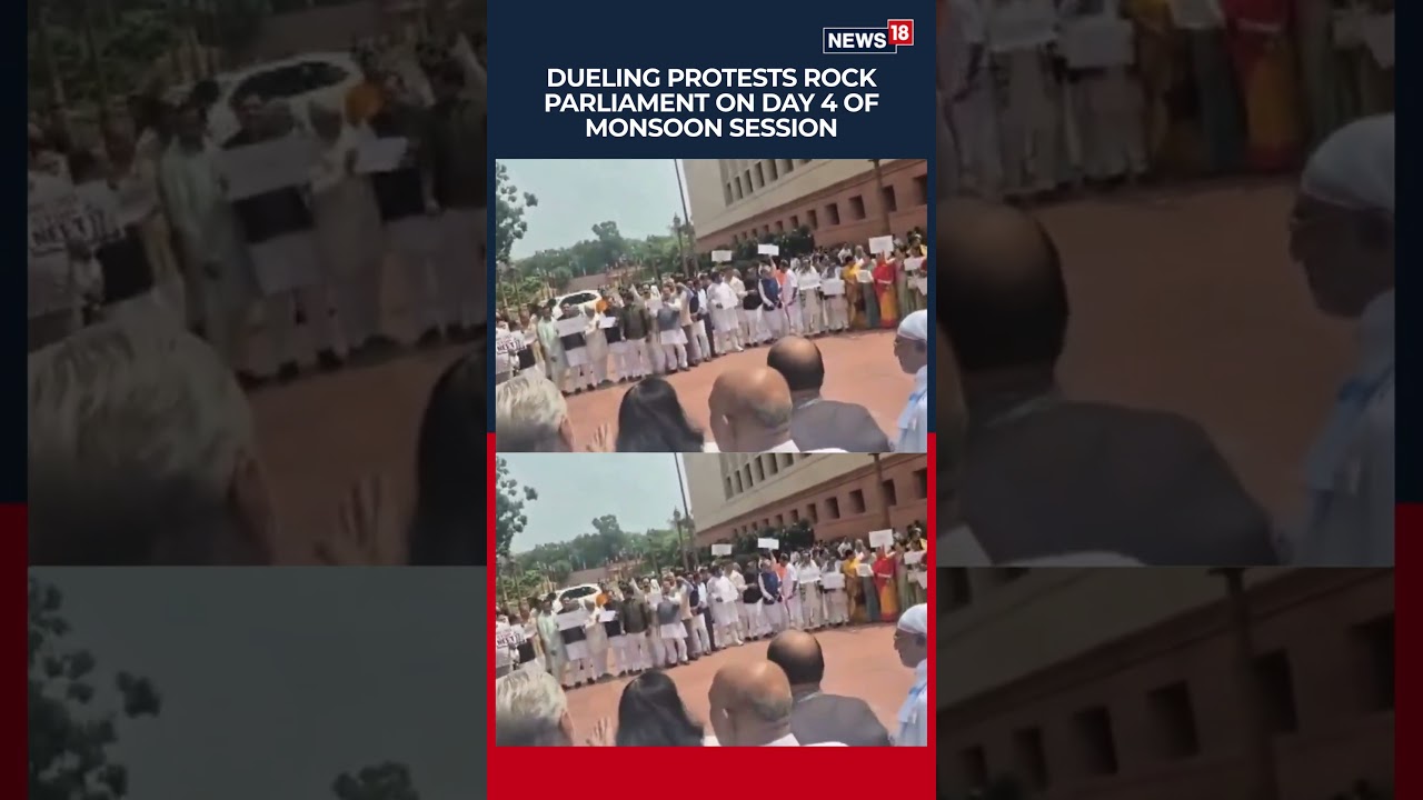 Parliament Protest Politics: NDA and INDIA Bloc Stage Rival Demonstrations | N18S