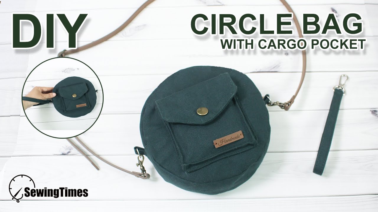 Как сшить круглая сумка | DIY Circle Bag - Free sewing pattern #sewingtimes