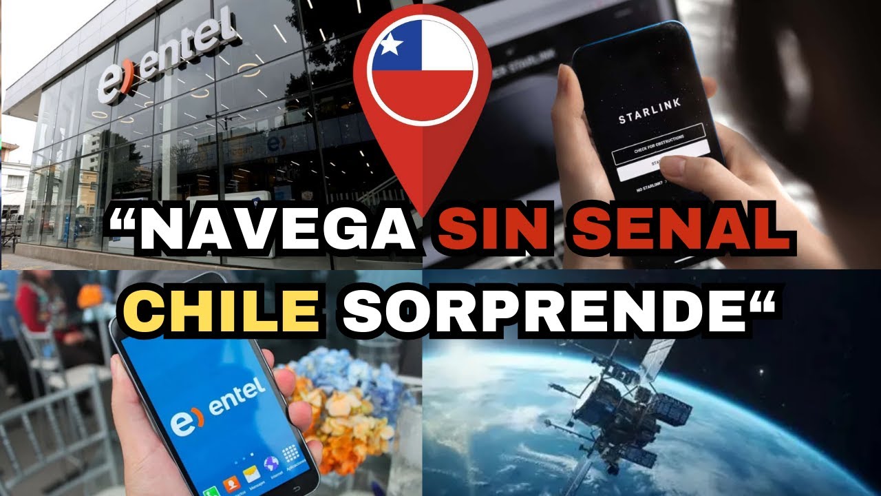 Entel y Starlink: Chilenos podran tener internet sin se&ntilde;al en los telefonos