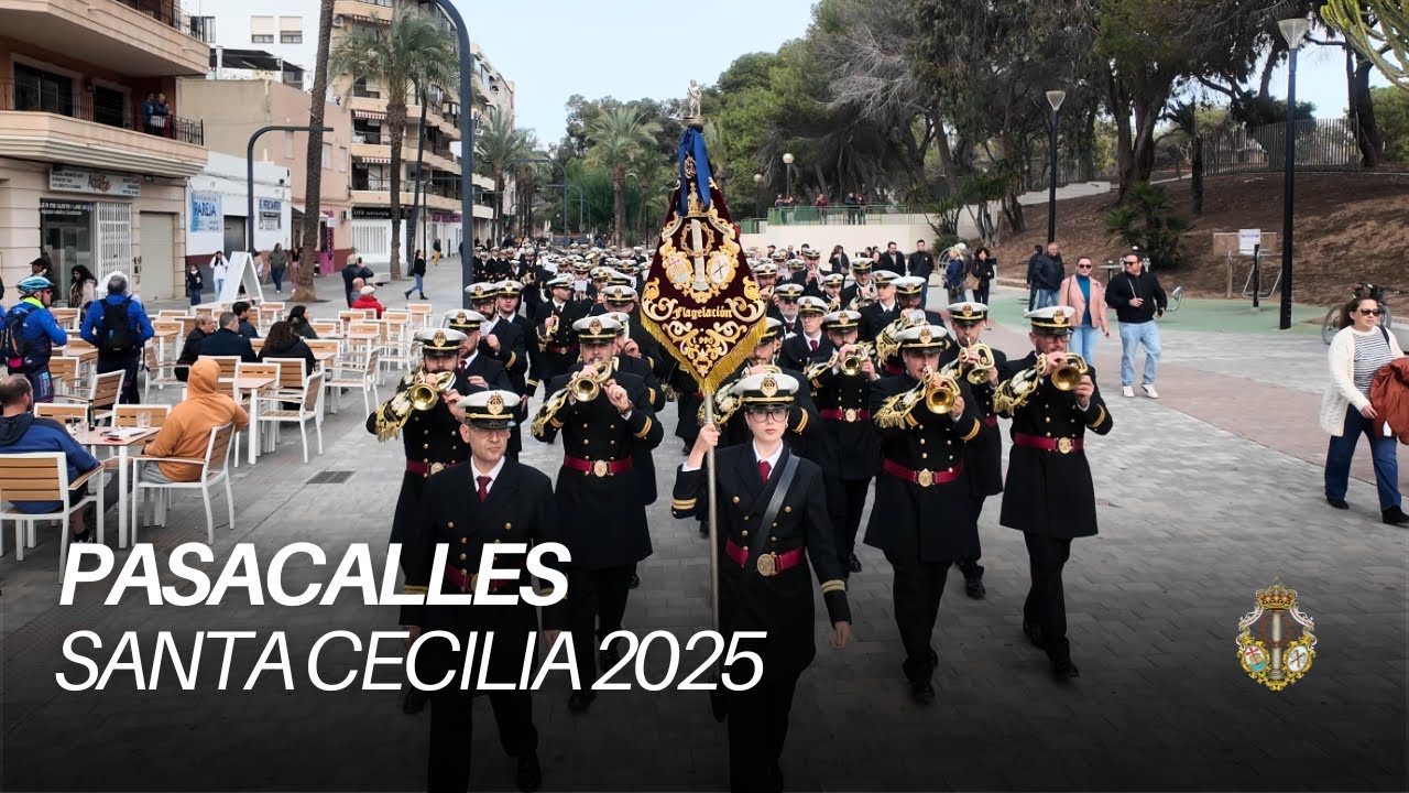 [4K] PASACALLES | BCT FLAGELACIÓN GUARDAMAR | SANTA CECILIA 2025