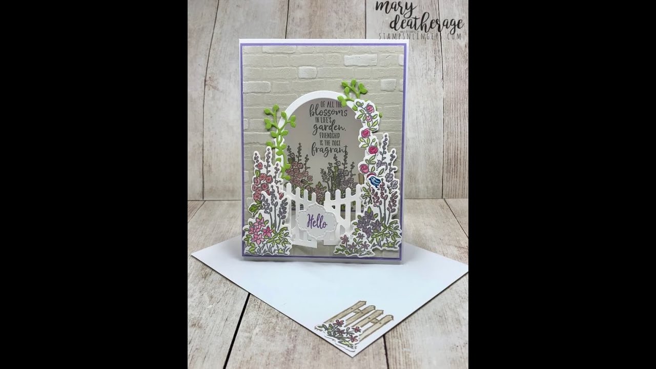 Stampin Up//Grace's Garden stamp set//Garden Gateway Dies//Fun Fold//Jan - Jun 2020 Mini Catalog