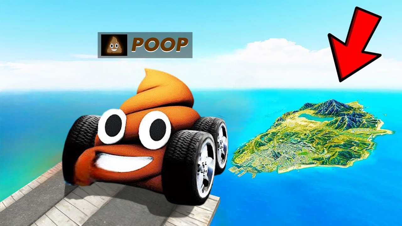 Jumping GTA 5 Map with FUNNY Cars!