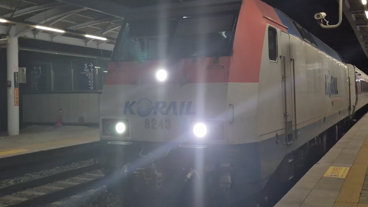 2026.01.31 코레일 부전 한림정역 부전발 순천행 무궁화 #1963열차 전기기관차 8243호 진입 대기 발차  