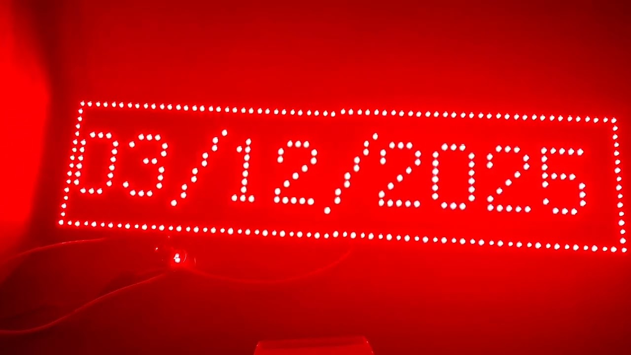 DIY DIGITAL NOTICE BOARD WITH TIME APPLICATION 