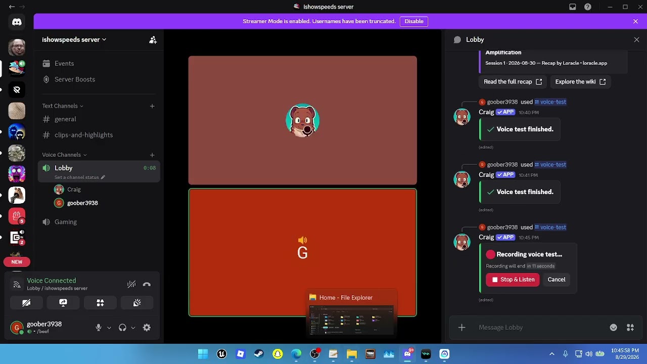 how to test mic with a discord bot this for discord packers only