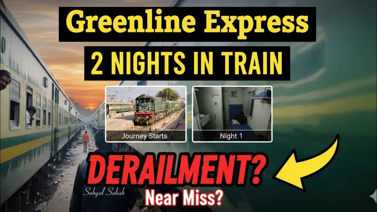 Green Line Express Lahore to Karachi | Rohri to Sitharja 14 Hour | Train Delay Update 🚆