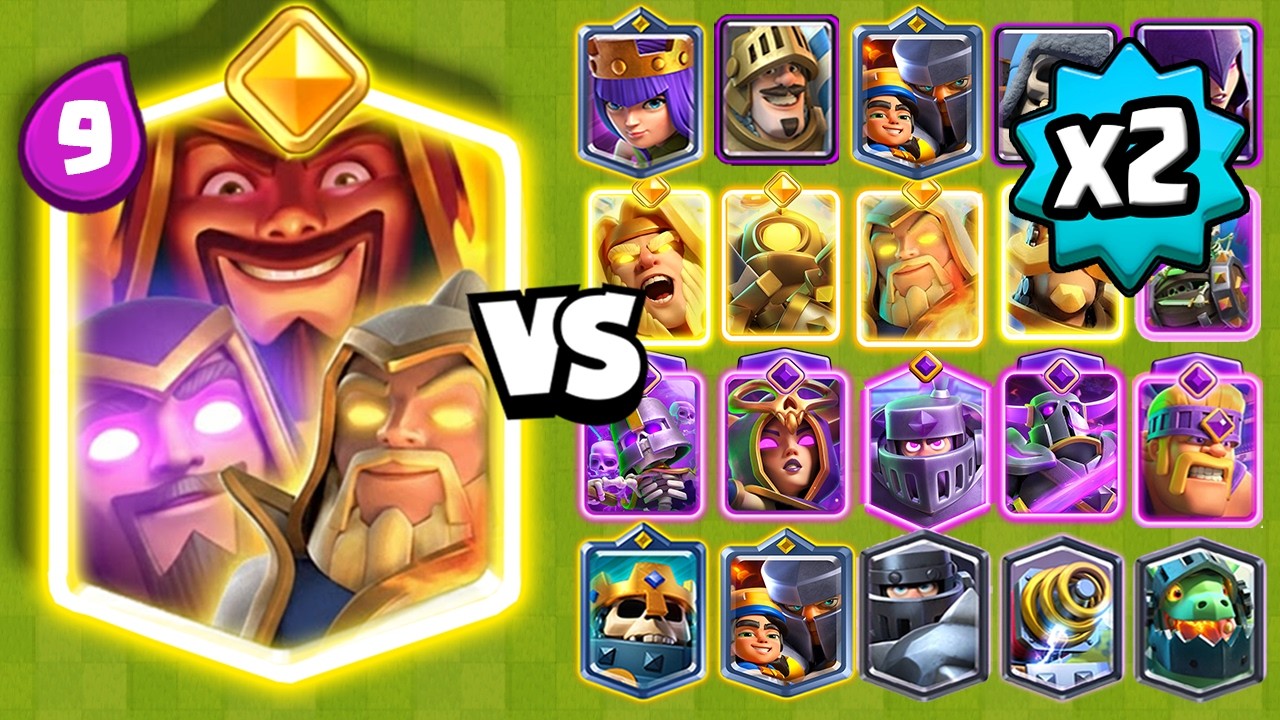 TODOS LOS MAGOS vs TODAS LAS CARTAS x2 | Clash Royale