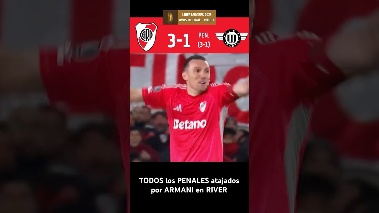 TODOS los PENALES ATAJADOS por ARMANI en RIVER#riverplate  #river #libertadores #goles #futbol #carp