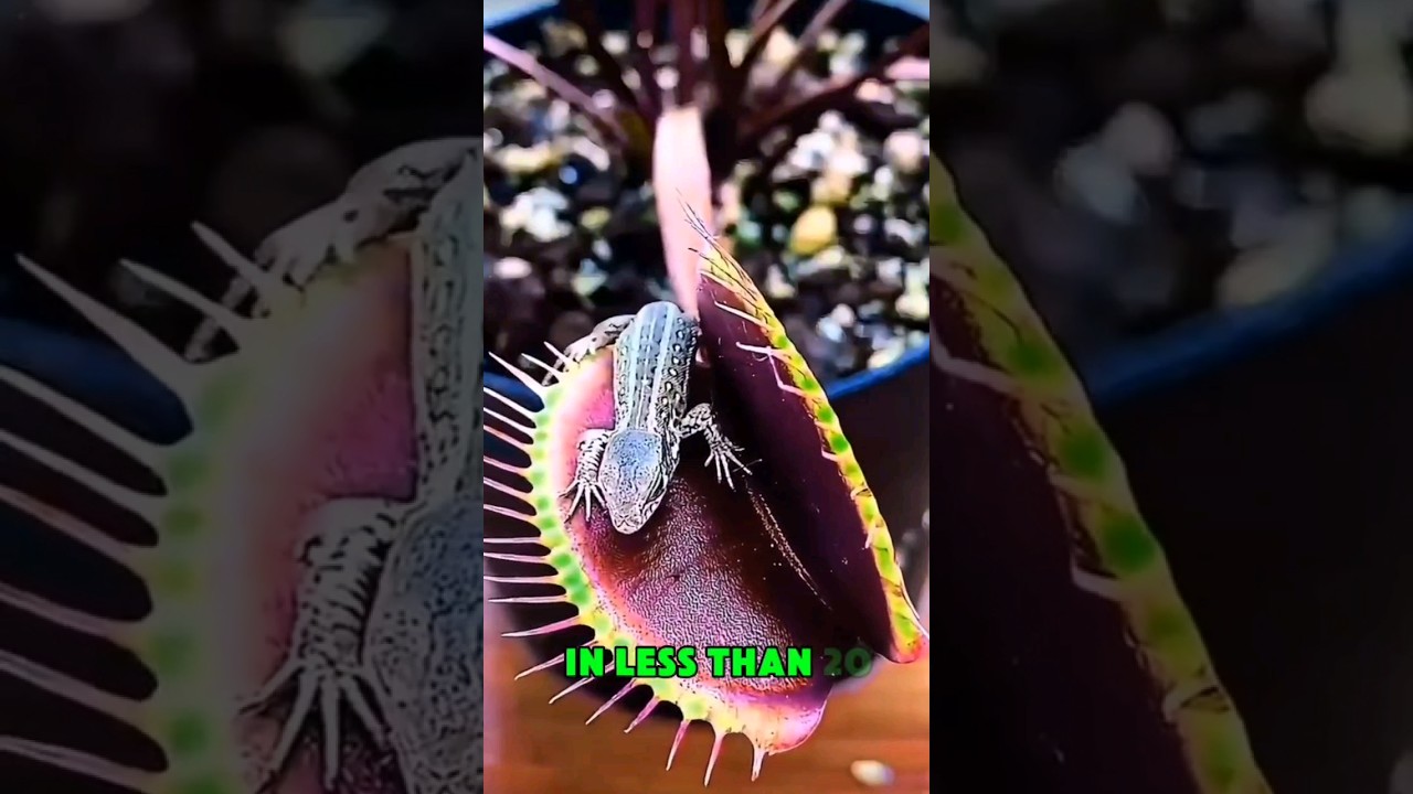 THE VENUS FLYTRAP FLOWER OR DEONAEA MUSCIPULA #short