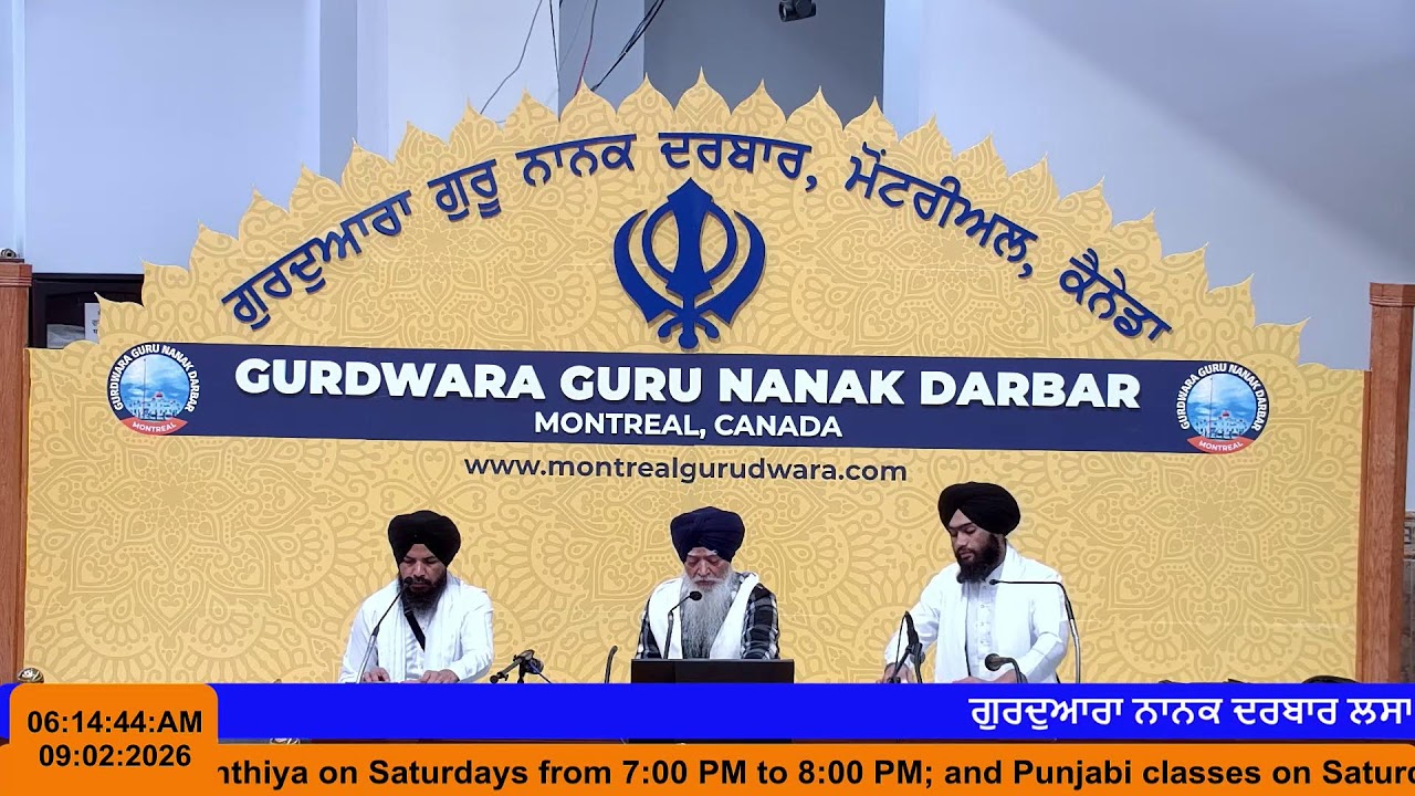 09-02-2026 Morning Gurdwara Guru Nanak Darbar LaSalle