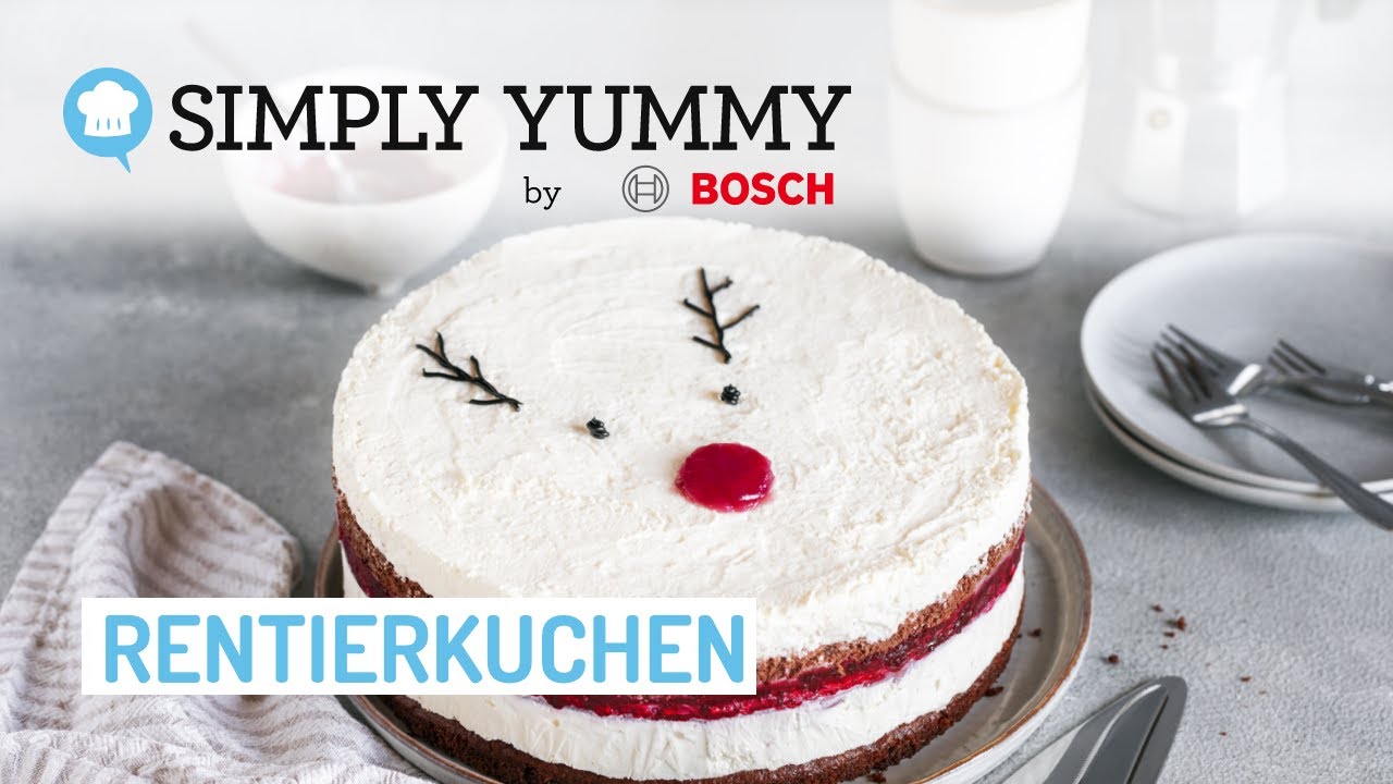 🦌 S&uuml;&szlig;e Rentier Torte f&uuml;r Weihnachten einfach selber backen 🎄 | SIMPLY YUMMY Rezepte