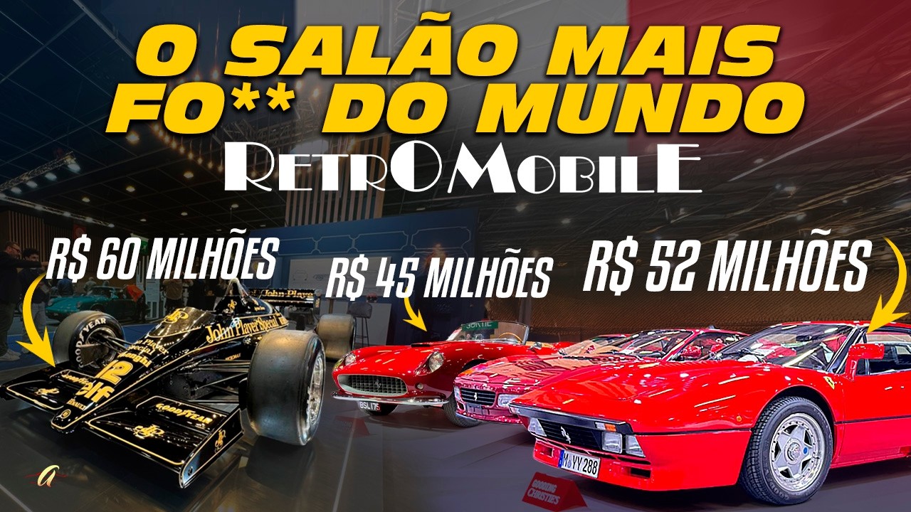 UMA F40 A CADA ESTANDE? COMO É O RETROMOBILE, O MAIOR SALÃO DE CARROS CLÁSSICOS E ÚNICOS DO MUNDO