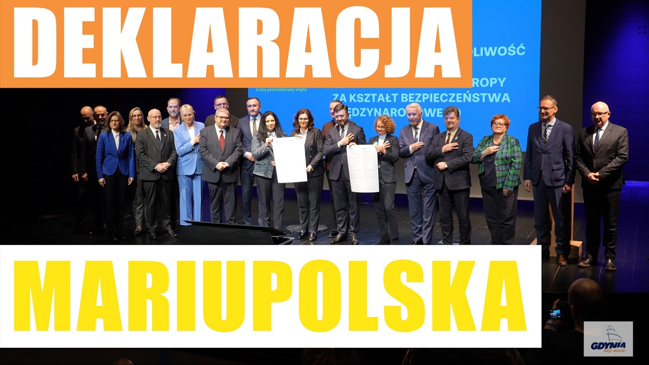 Pomorze solidarnie z Ukrainą – podpisano Deklarację Mariupolską. | Gdynia.pl