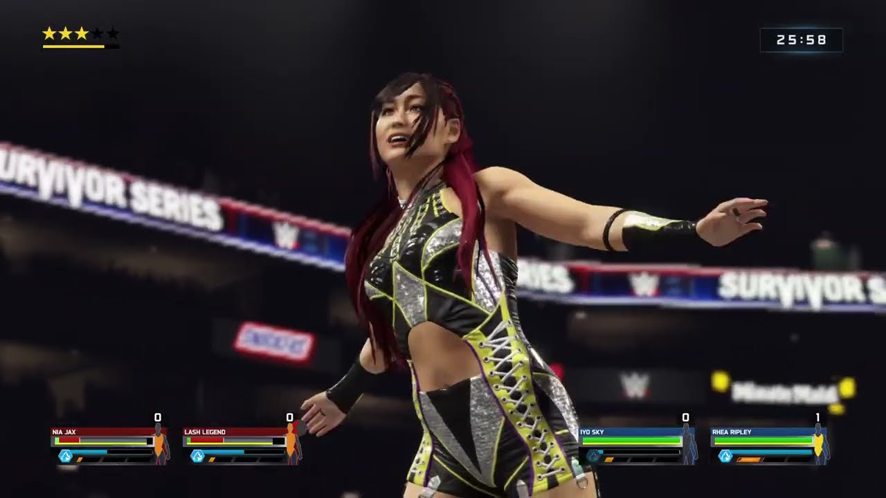WWE 2K25 Gameplay - Lash & Nia vs. Rhiyo - WWE Women's Tag Team Championship Match