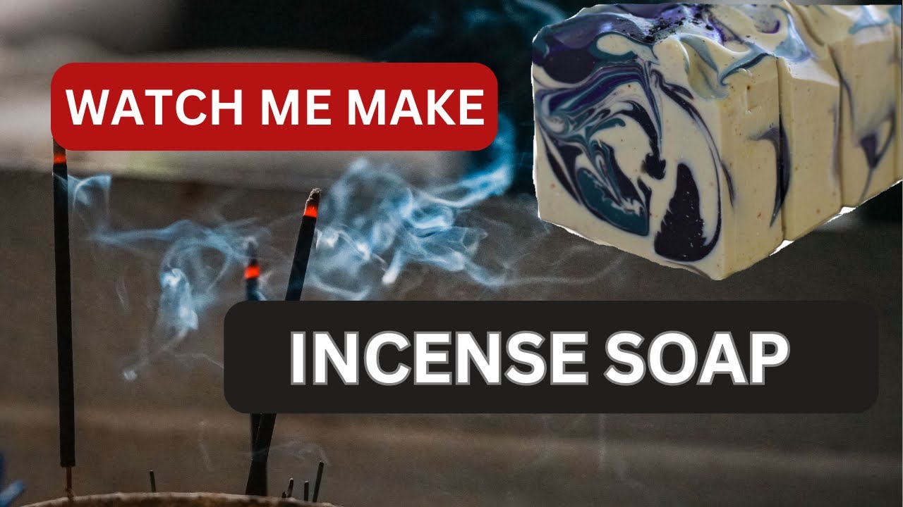 See how INCENSE HANDMADE Soap is made using Dragons Blood resin. See the cut!