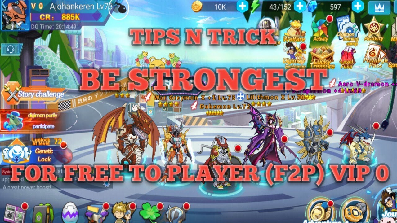Tips n Trick Be strong for free player in game warrior awaken fight D&M battle journey