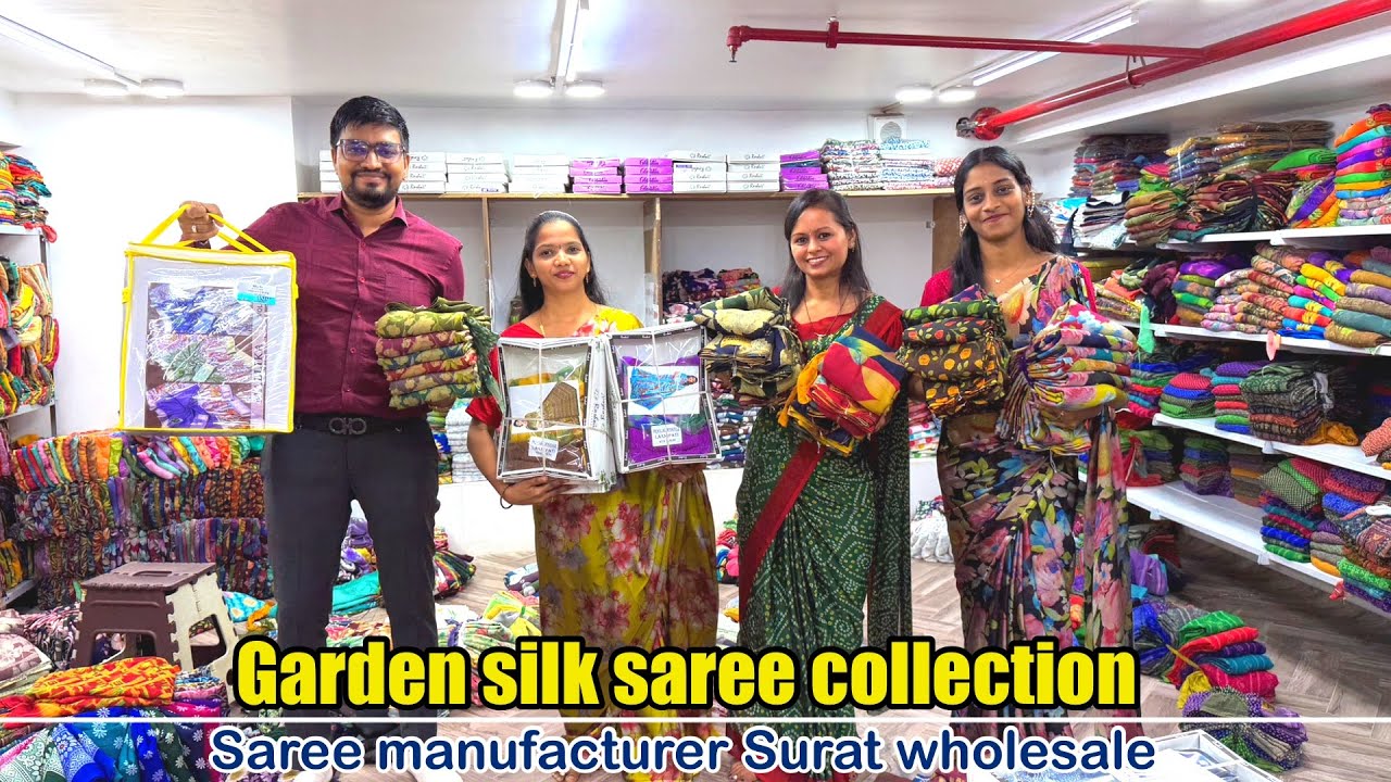 Synthetic saree collection part-2|Garden silk saree collection😍✅