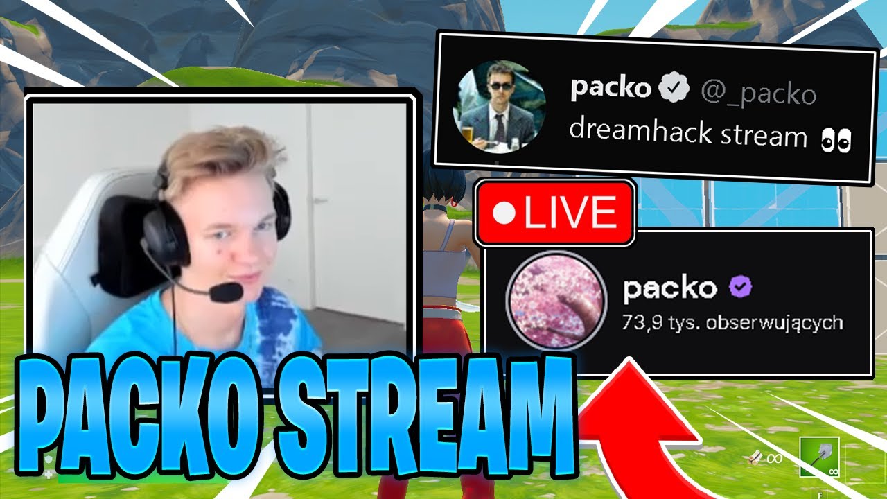 😱 PACKO ODPALA STREAMA PO *DŁUGIEJ* PRZERWIE BĘDĄC NA DREAMHACKU W SZWECJI!