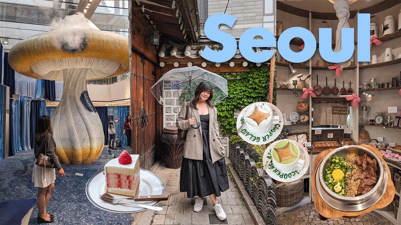 Seoul Vlog! ☕️ more cafes and cute shops, hanok Airbnb