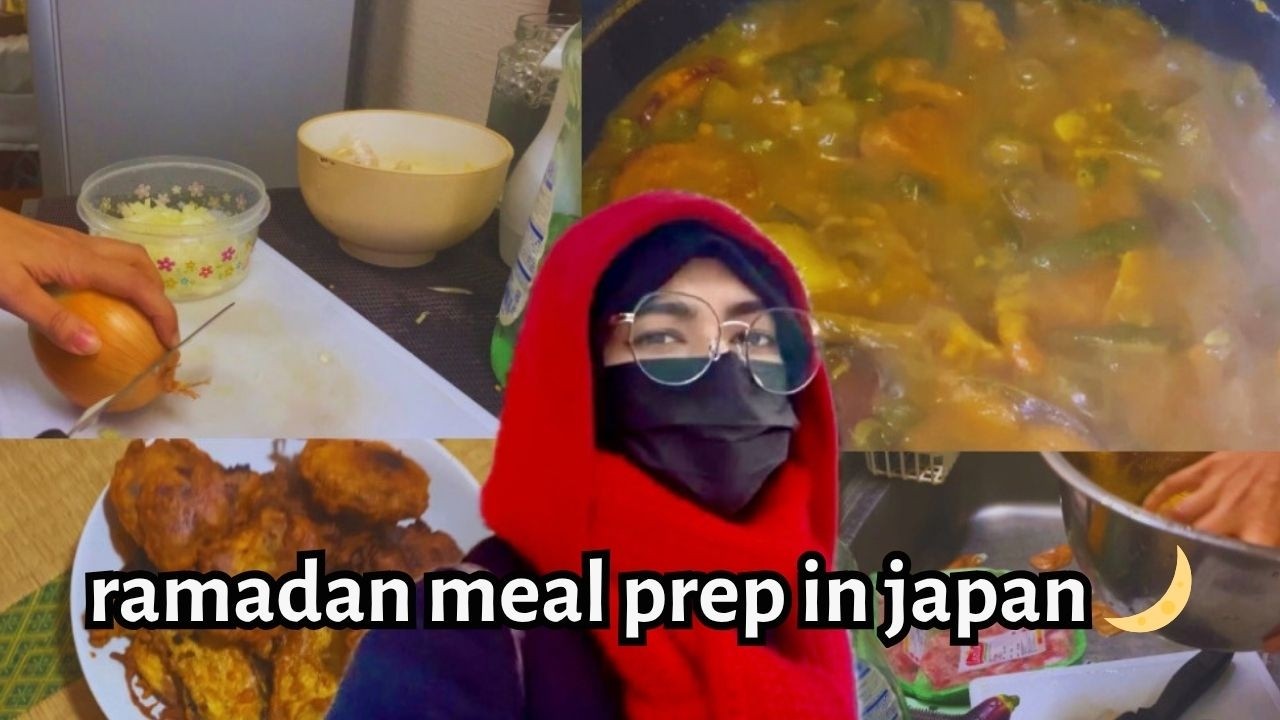 Ramadan in Japan 🌙 | Meal Prep & Working Woman Routine | Muslim Girl Living Alone in Japan