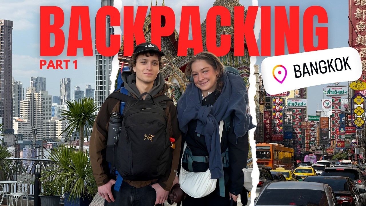 ANREISE in BANGKOK! 🇹🇭 Backpacking Part 1🎒✈️  | eliah & jacqueline
