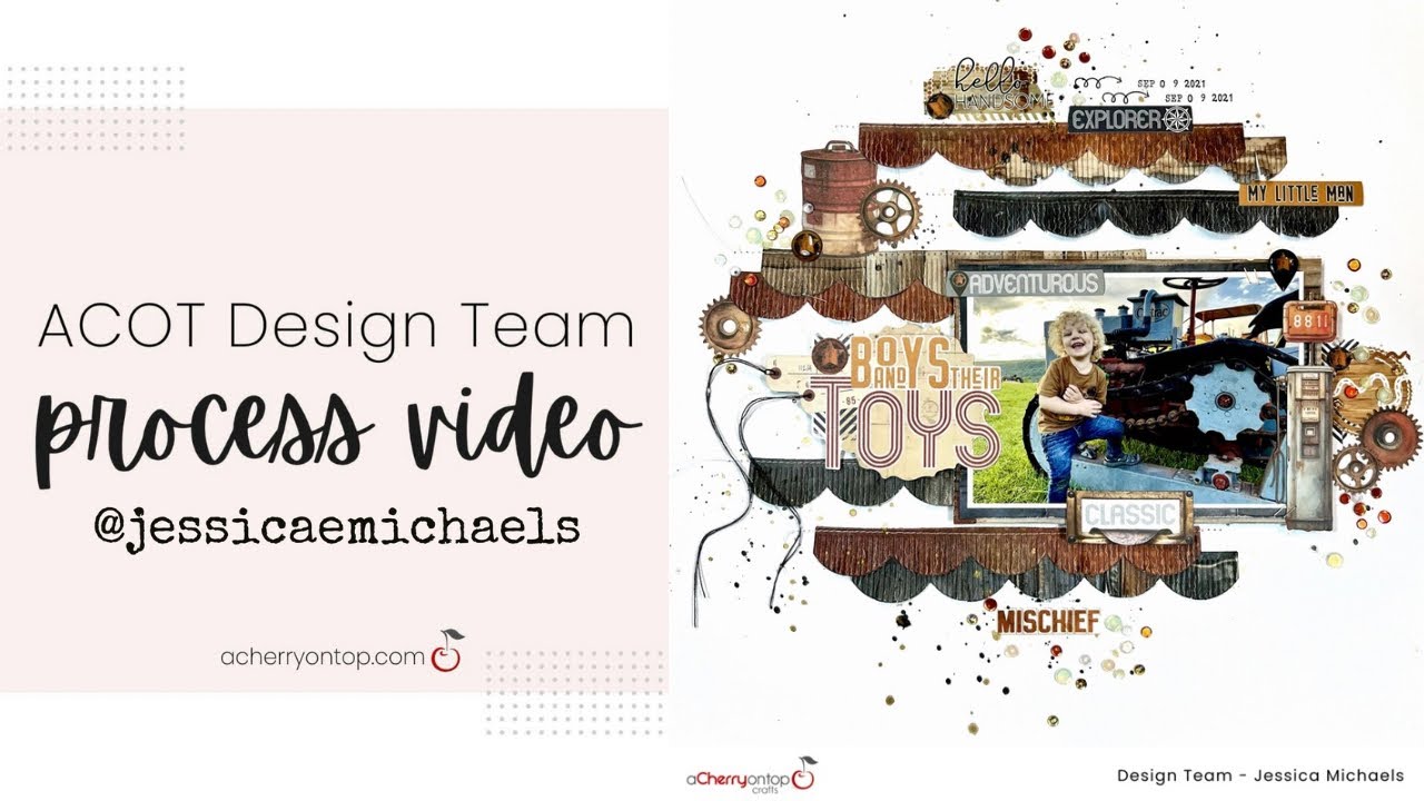 Using the ALL NEW Rust and Revs Collection on a 12x12 Scrapbook Page | @ACherryOnTopCrafts