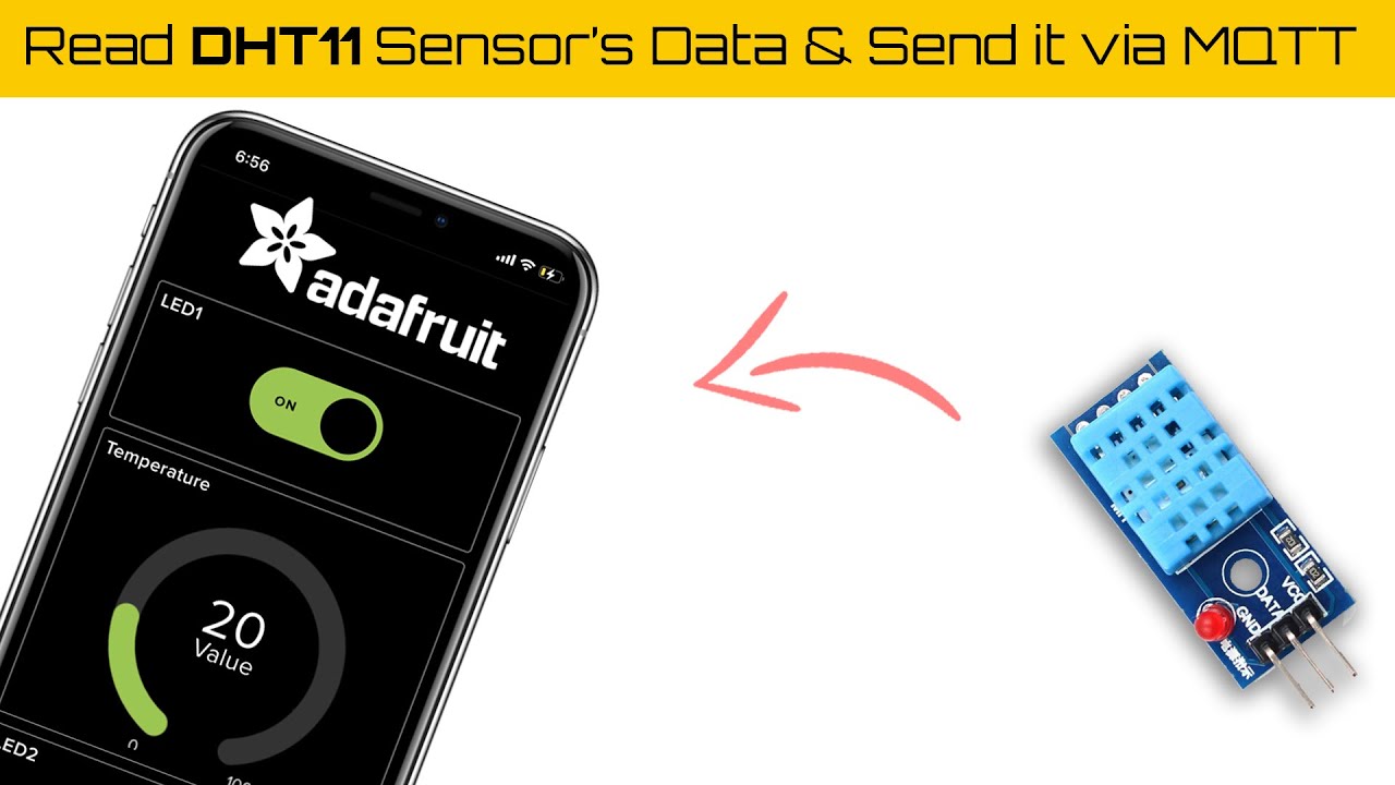 Micropython Script to send and receive data via MQTT over Internet | Adafruit IO