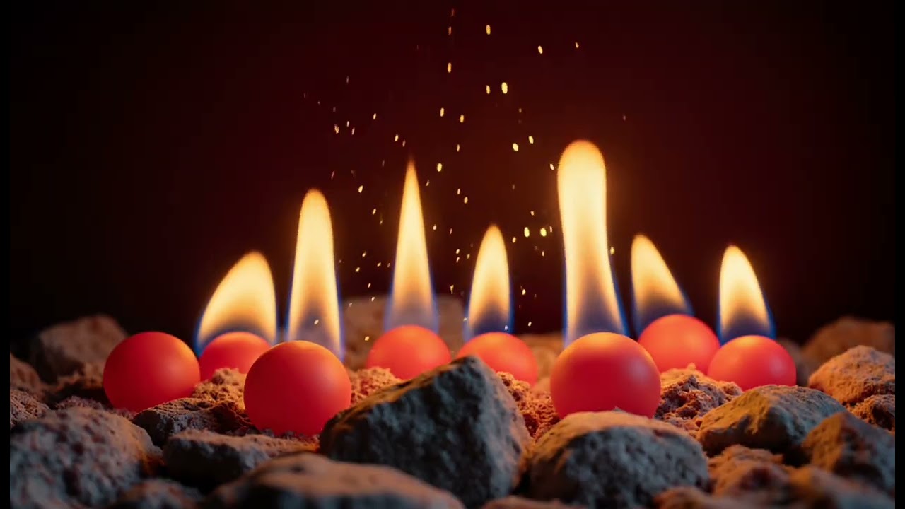 9 Hours Crackling Christmas Fireplace | Soft Cozy Holiday Fire Ambience HD