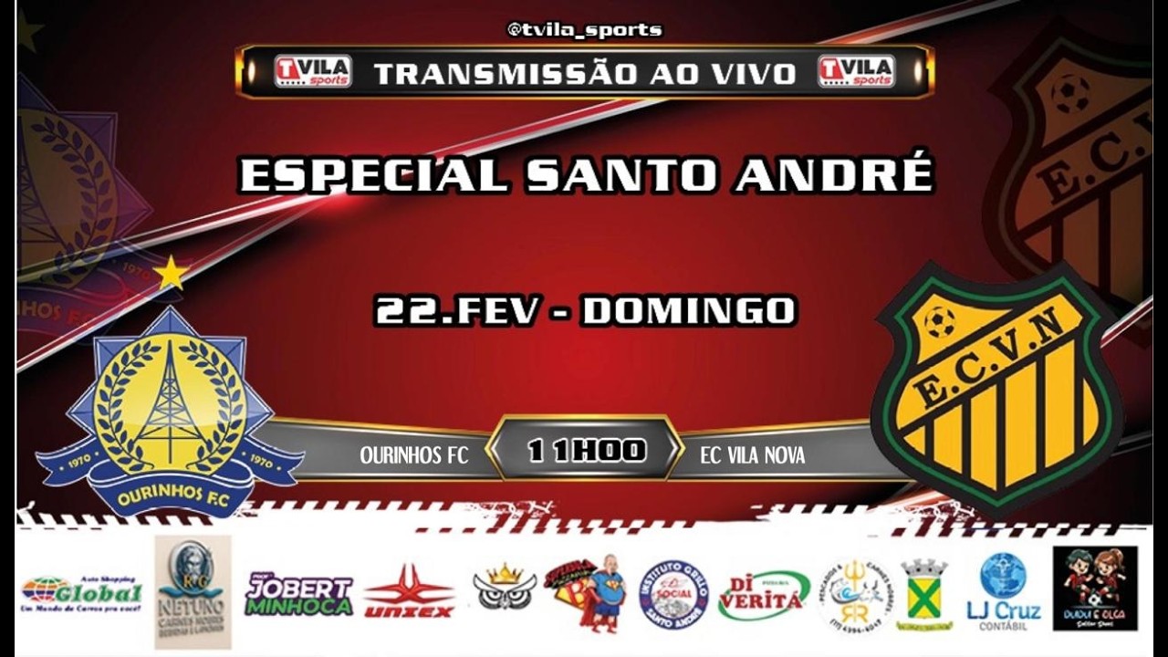 🔴DIVISÃO ESPECIAL DE SANTO ANDRÉ - OURINHOS F.C x E.C VILA NOVA