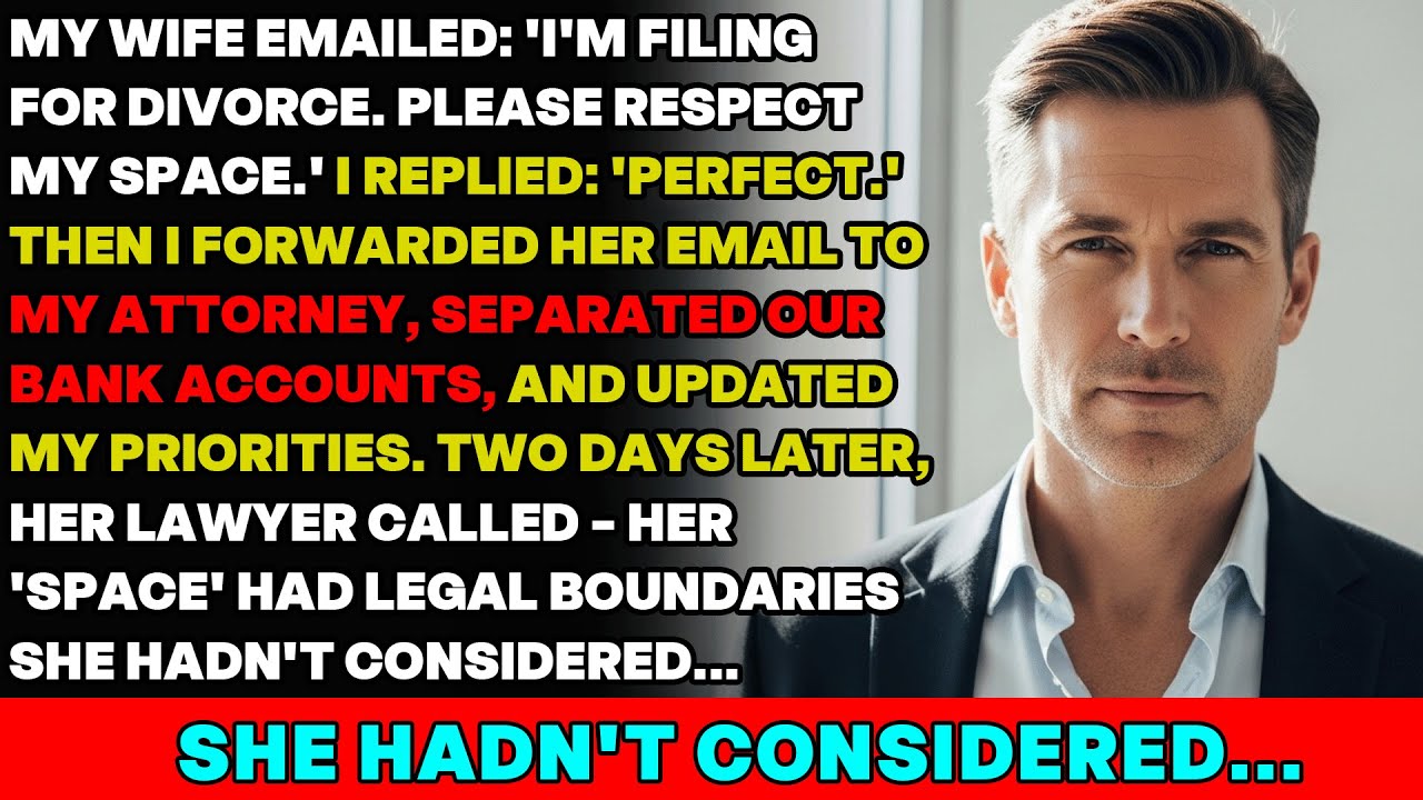 Wife Asked For 'Space' In Divorce Email—Discovered Legal Boundaries She Hadn't Considered!