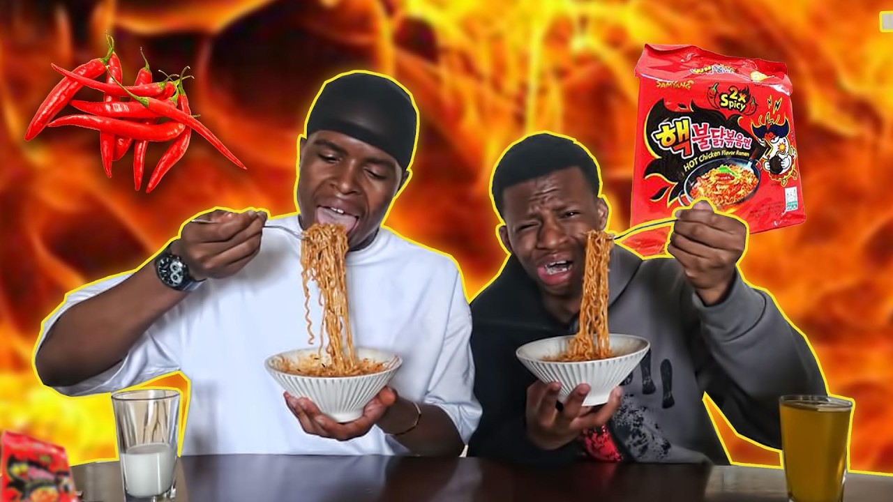 WE TRIED THE  WORLD’S SPICIEST NOODLES🥵 🌶️🔥 (Instant Regret!)