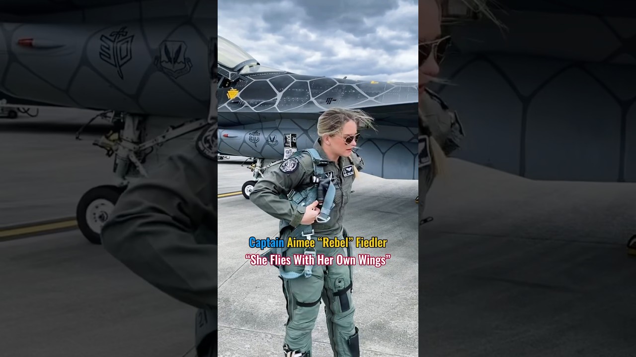 Captain Aimee &ldquo;Rebel&rdquo; Fiedler #aviation #f16 #usairforce #fighter #aircraft #pilot #america