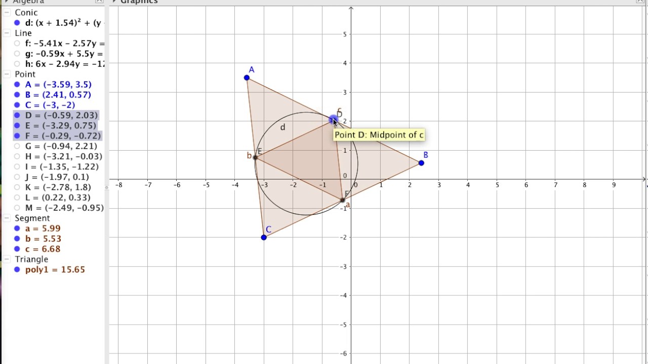 Nathaniel Miller Nine Point Circle