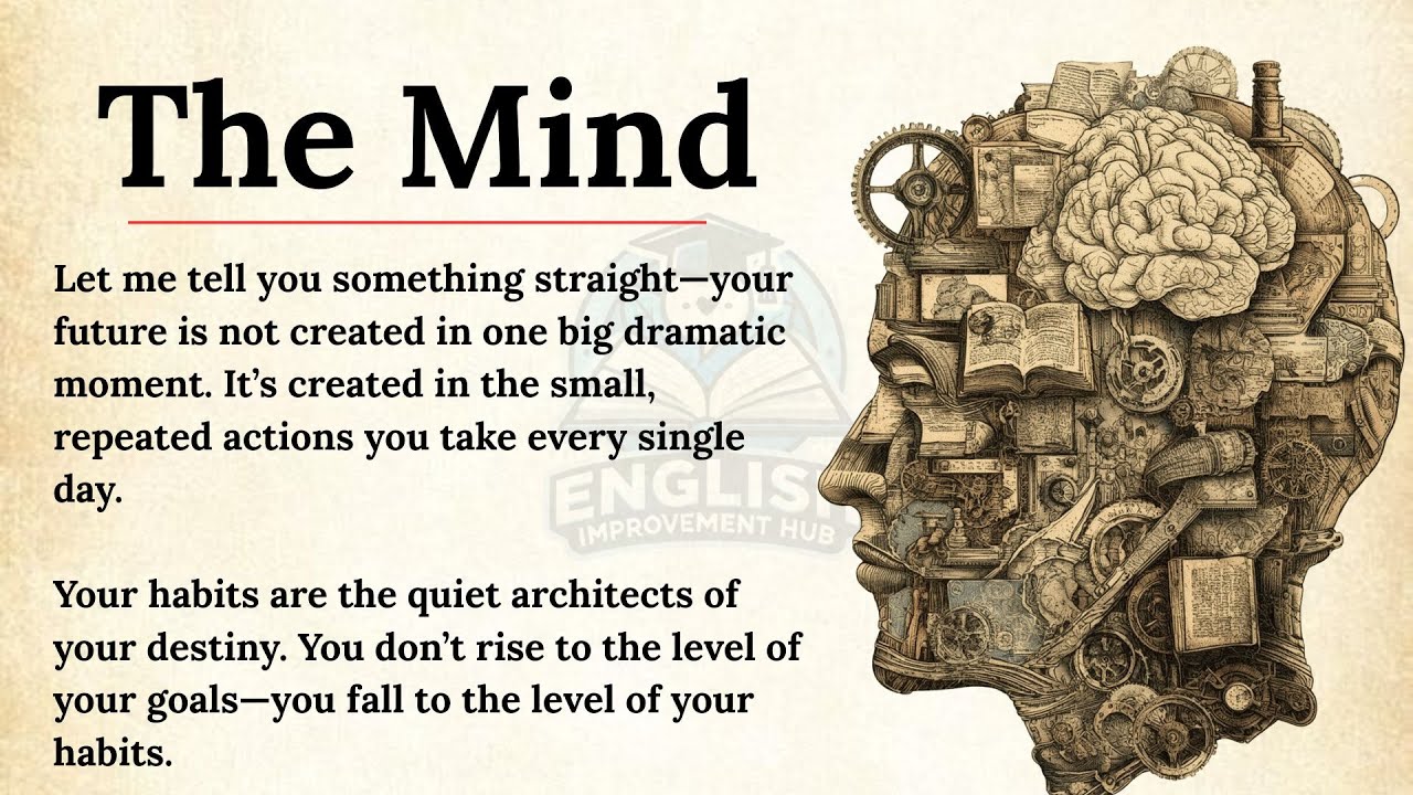 Сила вашего разума | Адаптированное чтение | Мотивационное видео 🔥 | Улучшите свою беглость англи...