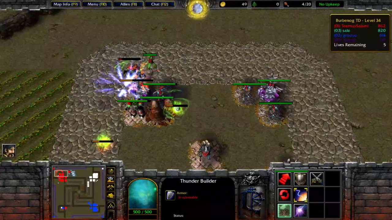 Burbenog TD v2.34e Legends ( -random ) - Warcraft 3 - Battlenet