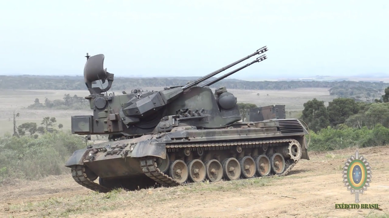 Бронированная зенитная боевая машина Gepard 1A2 — бразильская армия