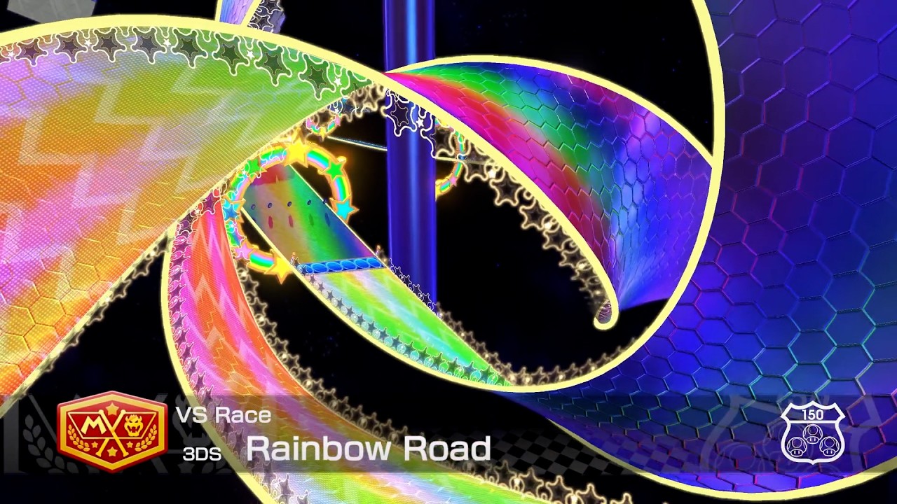 Mario Kart™ 8 Deluxe - DS Rainbow Road [150cc, Hard CPUs, Toad Gameplay]