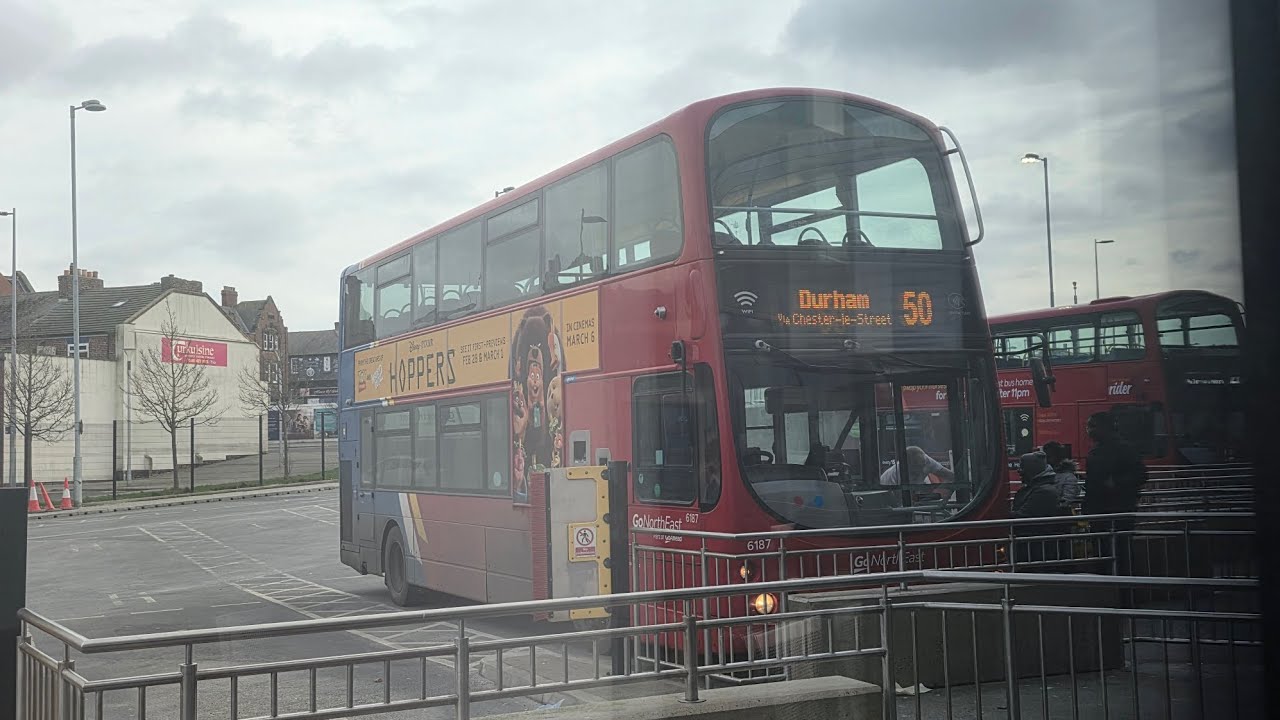 50 - Chester-Le-Street to Washington Galleries Bus Station - 6187 MX07BSU