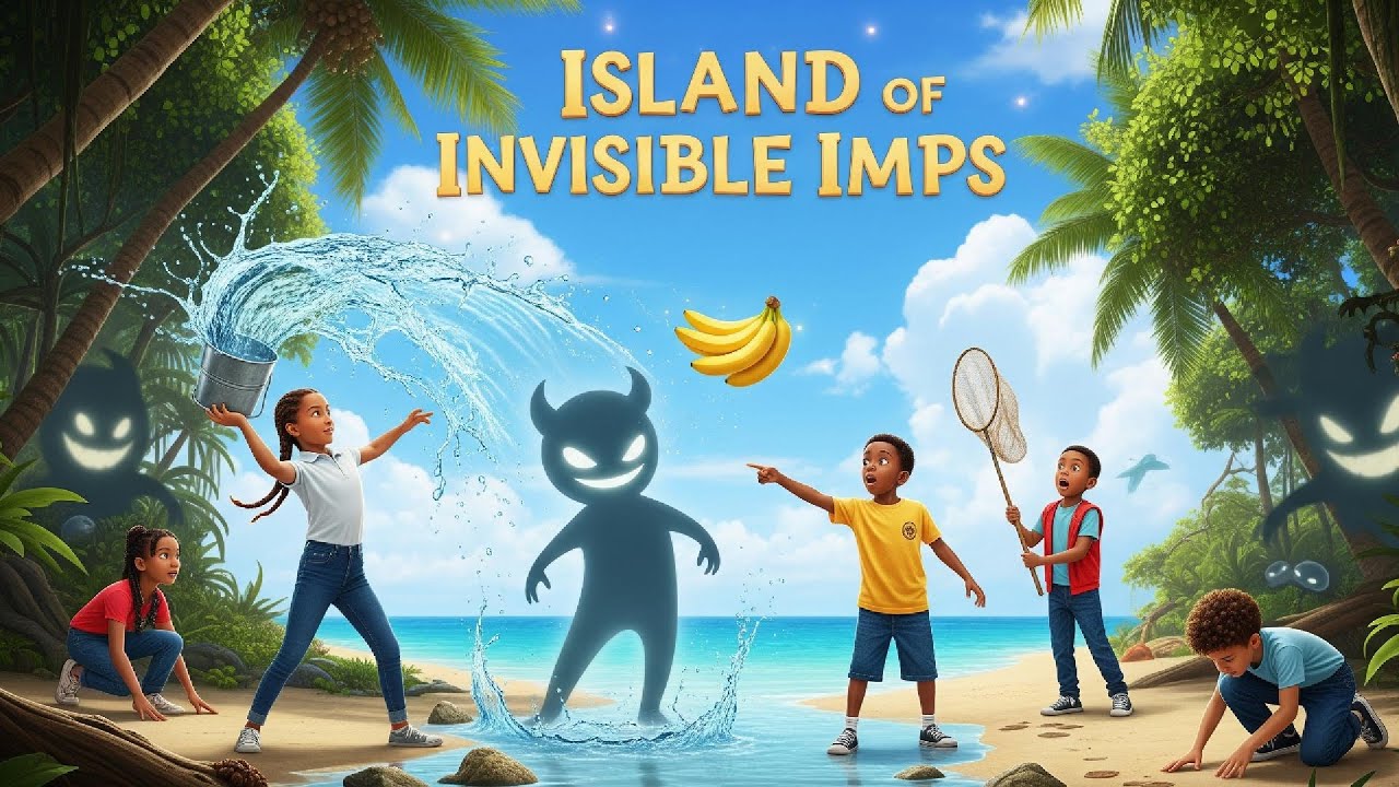 Island of Invisible Imps 🏝️👻✨ | Magical Adventure Cartoon for Kids | Animated Short Story