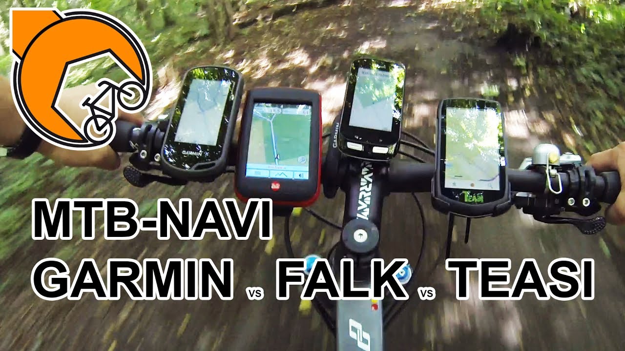 MTB-Navi: Garmin Oregon 600, Edge 1000, Falk Ibex 32 oder Teasi One