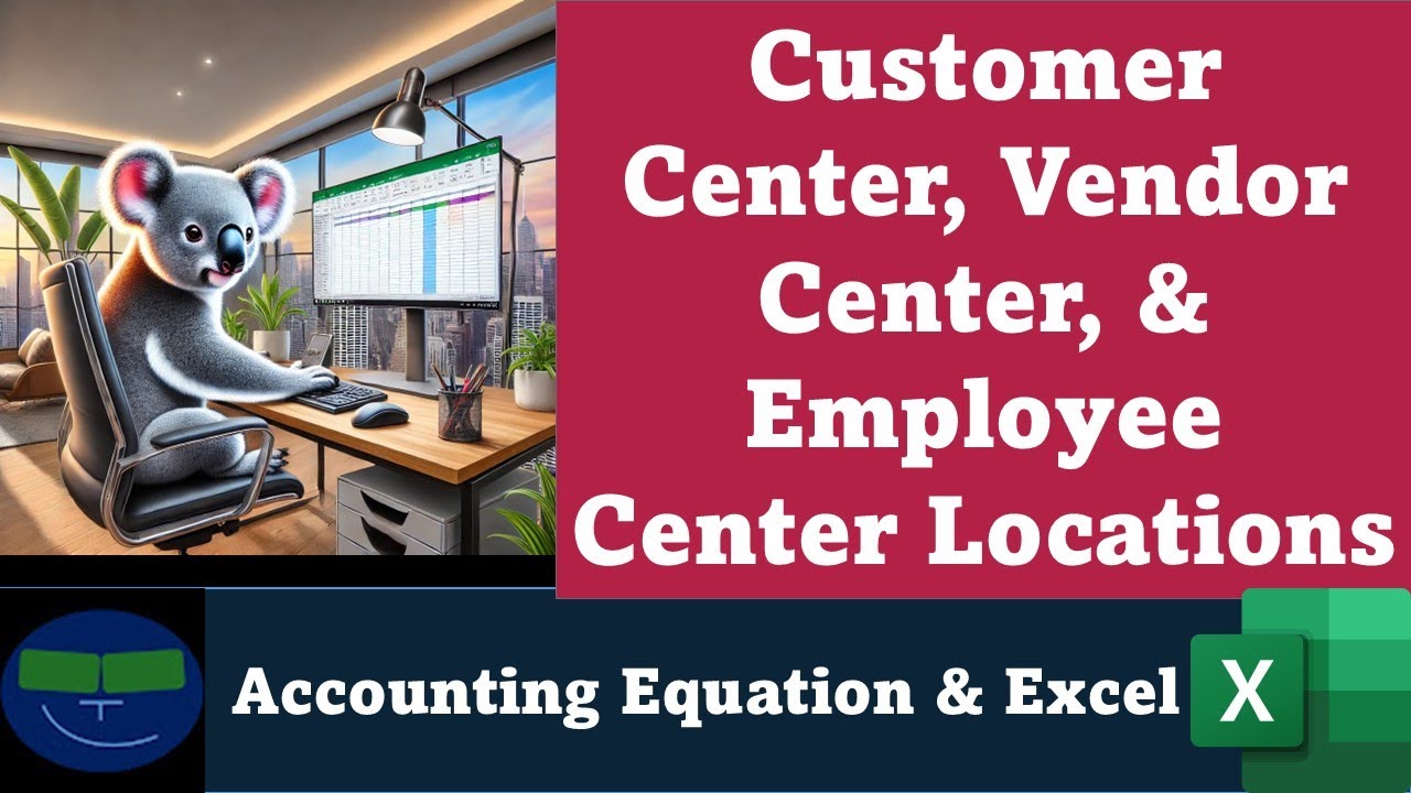 Customer Center, Vendor Center, & Employee Center Locations 3 QuickBooks Online 2025
